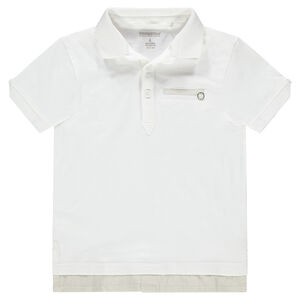 Κοντομάνικο πόλο με φαντεζί τσέπη 