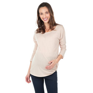 Τουνίκ εγκυμοσύνης με ραφή και δέσιμο στο πλάι 