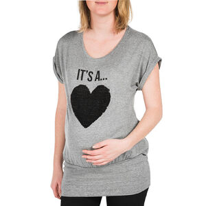 Tee-shirt manches courtes de grossesse magique It's a Boy 