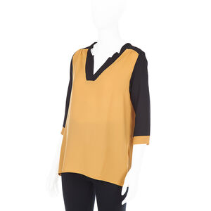 Top de grossesse bicolore en crêpe 