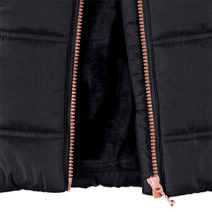 Doudoune longue matelassée doublée sherpa fille 