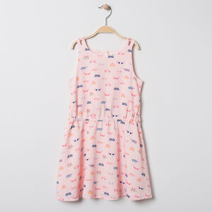 Robe à fines bretelles imprimée lunettes all-over 