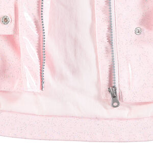 Parka à capuche pailletée à poches 