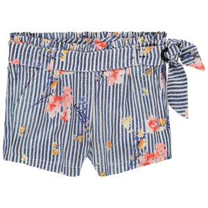 Σορτς ριγέ floral 