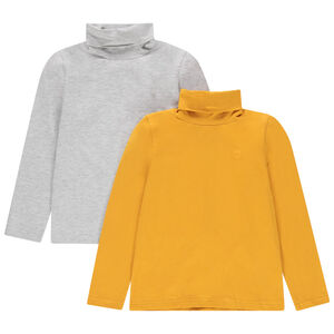 Lot de 3 sous-pulls col roulé en coton bio 