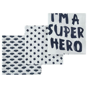 Σετ 3 πάνες αγκαλιάς με μοτίβο BATMAN  