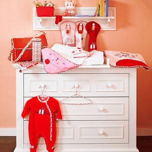 Couverture en jersey avec prints et broderies  