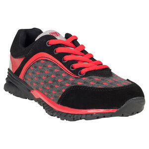 Χαμηλά αθλητικά παπούτσια από δύο υλικά με μοτίβο και κορδόνια σε αντίθεση 