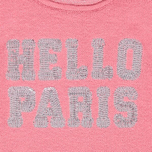 Πλεκτό με φράση με πούλιες 