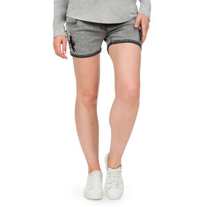 Σορτς εγκυμοσύνης ξεβαμμένο, με used λεπτομέρειες  