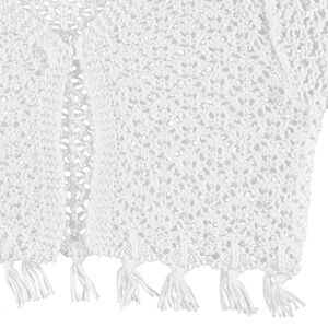 Ζακέτα σε αζούρ πλέξη με φουντίτσες 