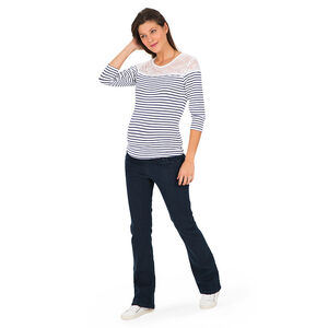 Τζιν εγκυμοσύνης bootcut με φαρδύ λάστιχο 