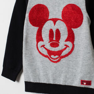 Pull en tricot bicolore motif Mickey Disney 