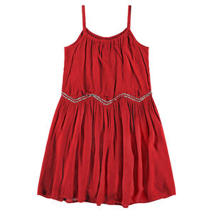 Παιδικά - Φόρεμα με τιράντες και πούλιες 