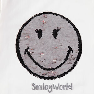 Μακρυμάνικη ζέρσεϊ μπλούζα με μοτίβο Smiley από «μαγικές» πούλιες   