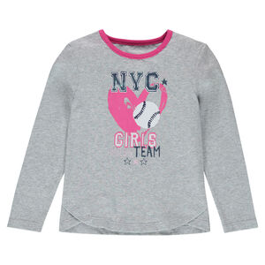 Παιδικά - Μακρυμάνικη μπλούζα με διακοσμητική στάμπα 