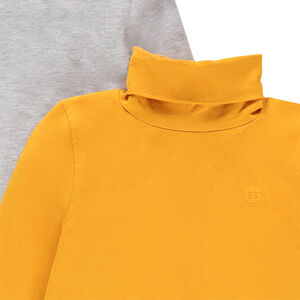 Lot de 3 sous-pulls col roulé en coton bio 