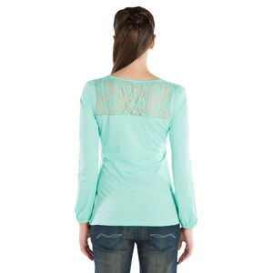 Tee-shirt manches longues de grossesse avec effet dentelle au dos 