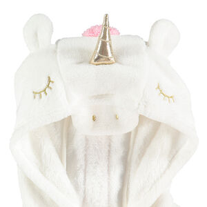 Παιδικά - Φλις πιτζάμα-μονόκερος με φαντεζί κουκούλα 