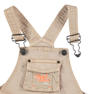 Κοντή βαμβακερή σαλοπέτα με τσέπη και κεντήματα 