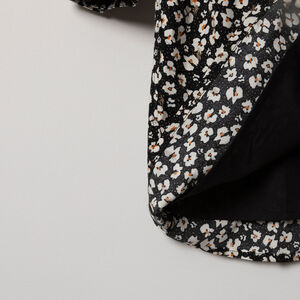 Robe de grossesse manches longues imprimée fleurs all-over 