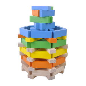 Ξύλινο παιχνίδι  κατασκευής σετ 100 τεμαχίων  