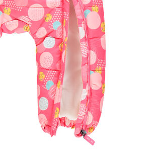 Combinaison de ski doublée micropolaire imprimée Smiley all-over 