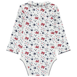 Body manches longues print Minnie Disney all-over  
