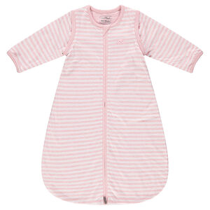 Υπνόσακος ριγέ από ζέρσεϊ με αφαιρούμενα μανίκια 