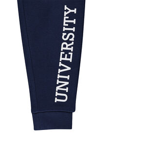 Παντελόνι φόρμας από φανέλα με τυπωμένη φράση 