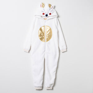 Surpyjama en sherpa motif renne à oreilles en relief 