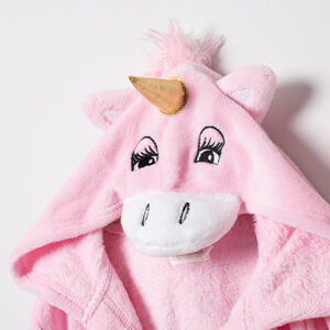 Robe de chambre licorne en sherpa à détails brodés 