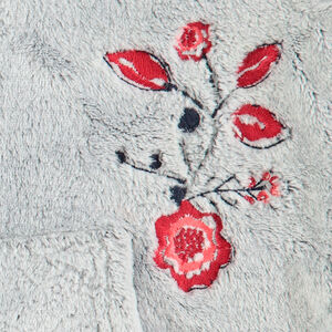 Φόρμα από δύο υλικά με ζακέτα από sherpa και φανελένιο παντελόνι  