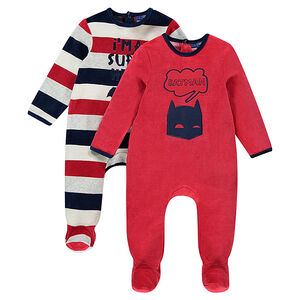 Σετ 2 βελουτέ φορμάκια ύπνου BATMAN 