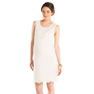 Robe de grossesse avec motifs brodés 