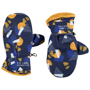 Εμπριμέ γάντια του σκι με φλις επένδυση 