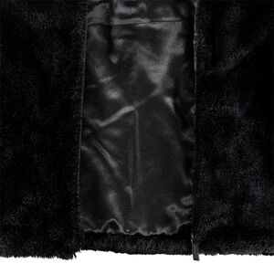 Παιδικά - Παλτό από συνθετική γούνα με λωρίδα σε αντίθεση 