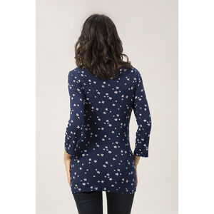 Μπλούζα εγκυμοσύνης με μανίκια 3/4 τυπωμένη 