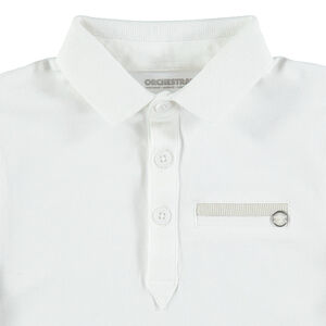 Κοντομάνικο πόλο με φαντεζί τσέπη 