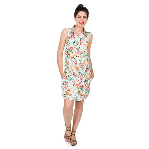 Φόρεμα εγκυμοσύνης με διάσπαρτο σχέδιο με φρούτα 