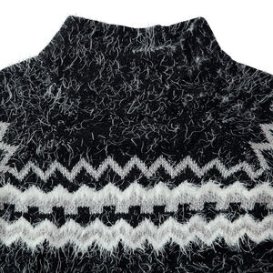 Παιδικά - Πλεκτό πουλόβερ σε στυλ πόντσο με ζακάρ σχέδιο 