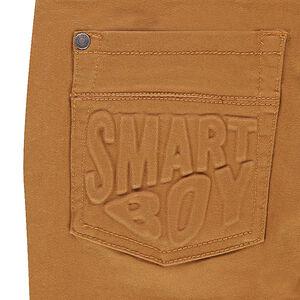 Παιδικά - Παντελόνι με τσαλακωμένη όψη και τσέπη με ανάγλυφα γράμματα 