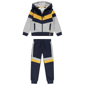 Jogging en molleton à bandes contrastées 