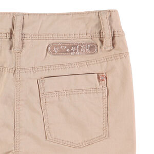 Μονόχρωμο παντελόνι σε slim γραμμή από ύφασμα τουίλ 