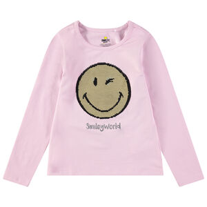 Μακρυμάνικη ζέρσεϊ μπλούζα με μοτίβο Smiley από «μαγικές» πούλιες   