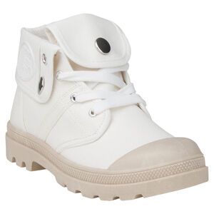 Πάνινα αθλητικά μποτάκια με ρεβέρ στο άνοιγμα και στη γλώσσα 