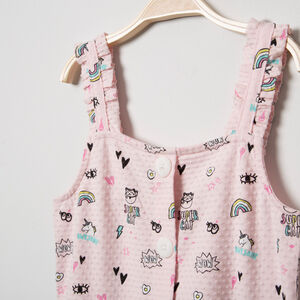 Φόρεμα με τιράντες σε φαντεζί εμπριμέ 