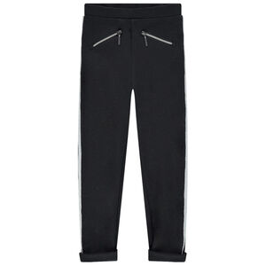 Κολάν σε ύφανση milano με φερμουάρ στις τσέπες  