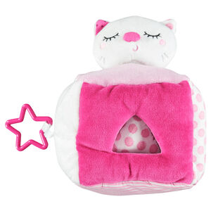 Cube d'activités en peluche - boîte à formes  