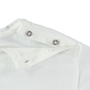 Marinière en molleton léger à broderies  